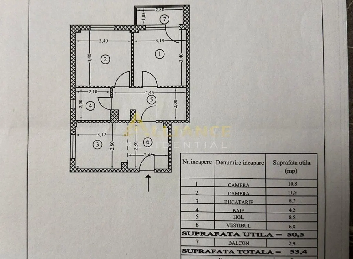 Gata de mutare! 2 camere decomandate, Mobilat si utilat bloc reabilitat, loc parcare inclus,STV la doar 3min - foto 17
