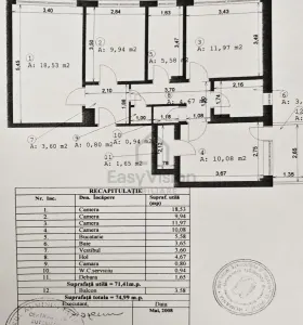 4 camere Metrou Grivita | Sector 1 |Calea Grivitei | 75 mp - foto 4