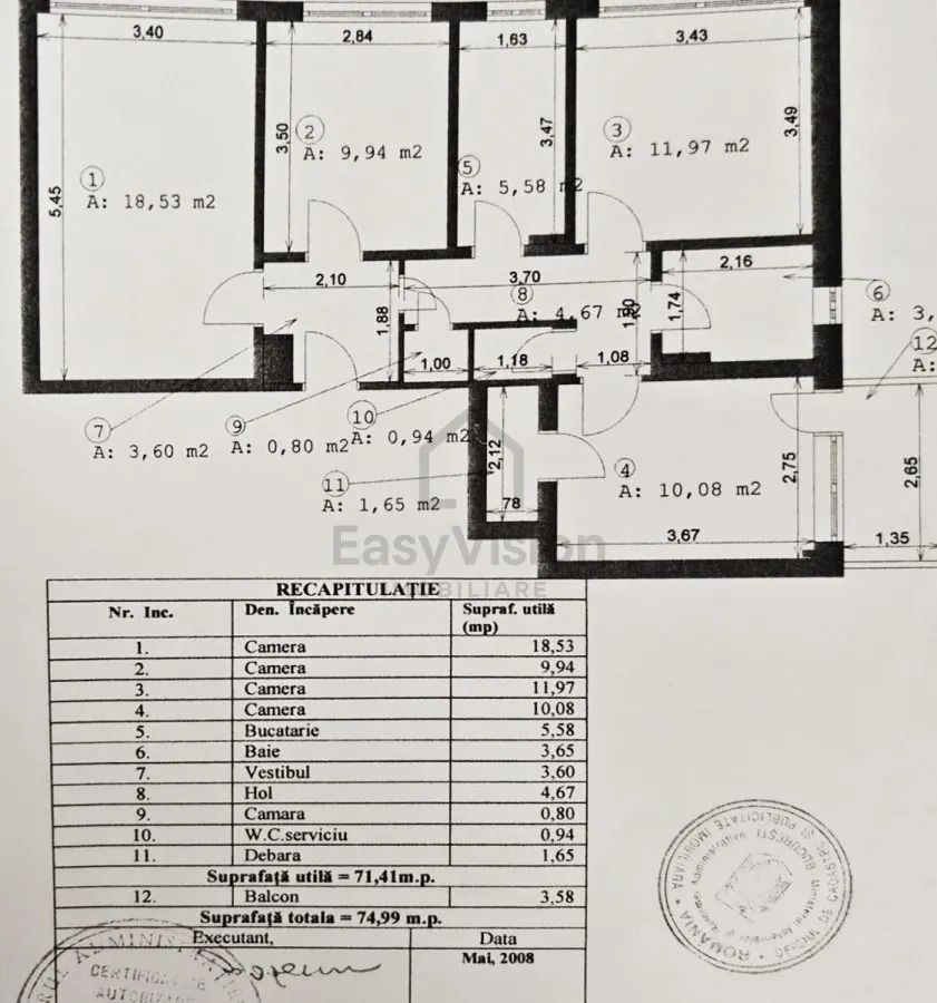 4 camere Metrou Grivita | Sector 1 |Calea Grivitei | 75 mp - foto 4