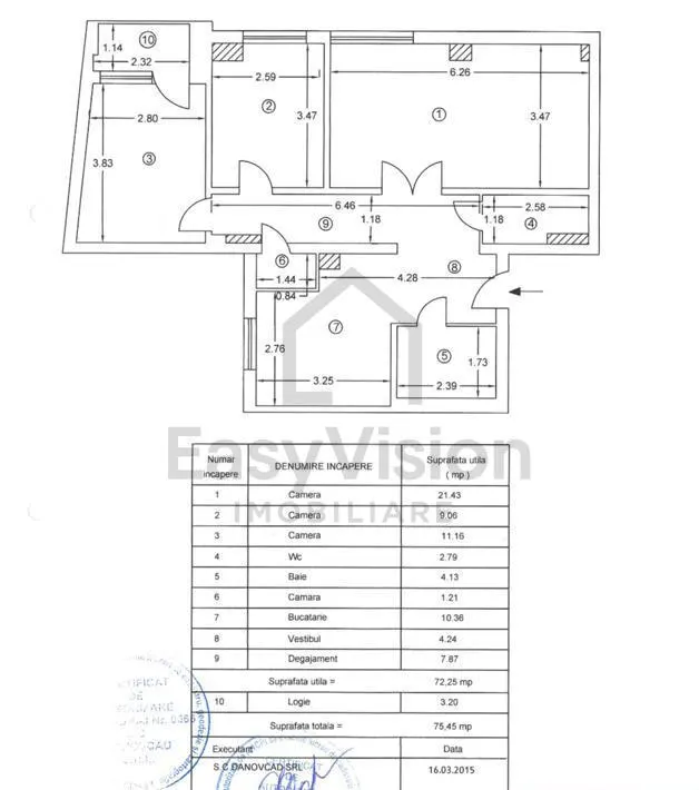 Apartament 3 camere | Piata Romana | Magheru | 80 mp | Investitie - foto 11