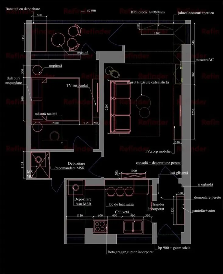 Vanzare apartament 2 camere | Victoriei , langa Guvern | etaj 4/6 | bloc anvelopt cu lift | renovat | mobilat si utilat lux | - foto 19