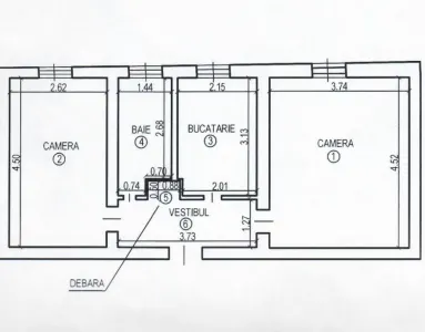 Apartament 2 camere decomandat Central - foto 6