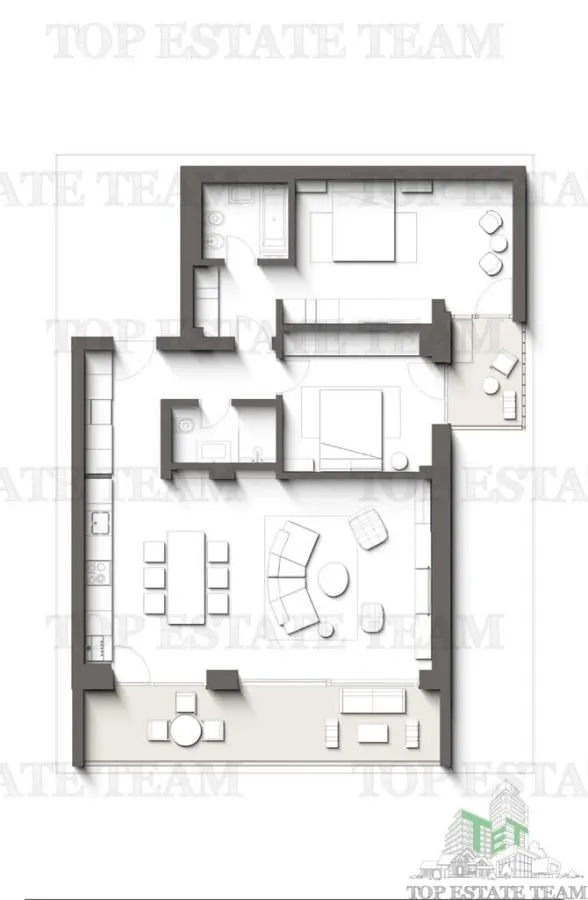 Apartament Premium cu 3 camere cu terase | Vedere directa la mare si padure - Proiect exclusivist Olimp,Constanta - foto 2