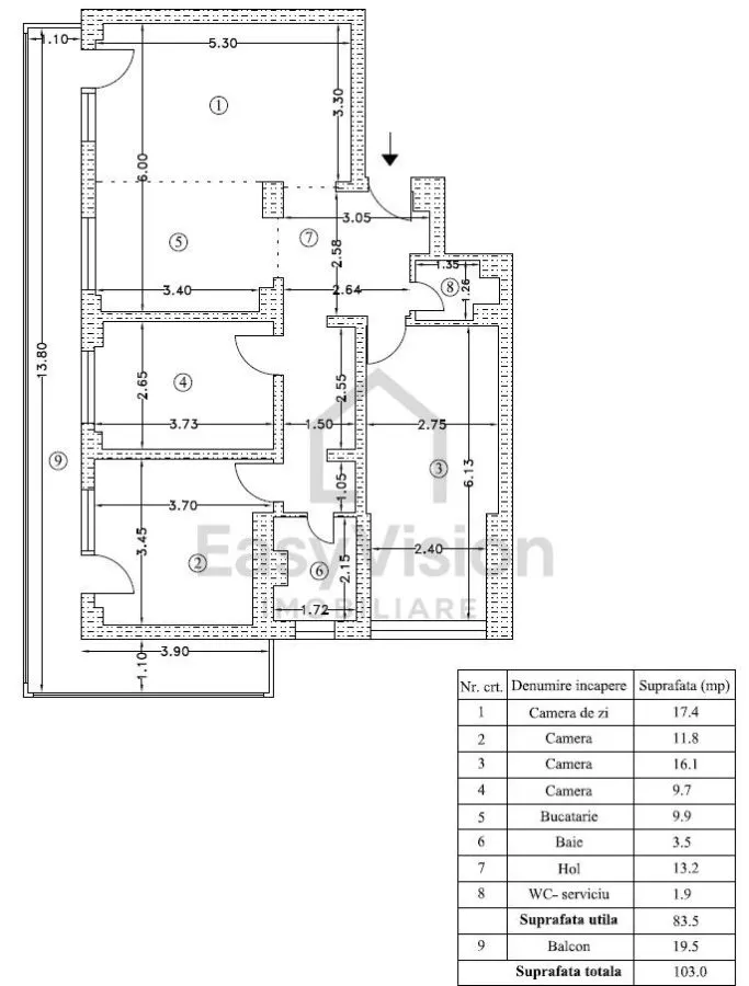 4 Camere Decomandat | Obor-Colentina | 103 mp | Sector 2 - foto 15