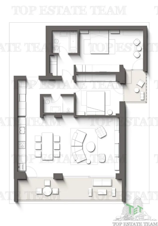 Apartament Premium cu 3 camere cu terase | Intre padure si mare - Proiect exclusivist, Olimp,Constanta - foto 2