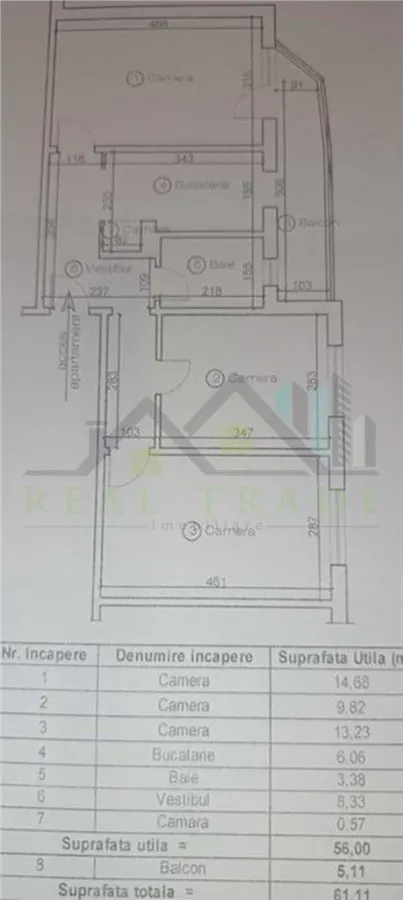 Apartament 3 camere etaj intermediar Astra Zorilor - foto 7