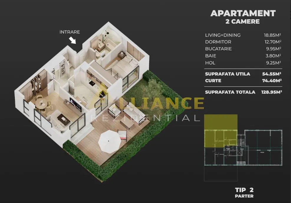 AME Residence â€“ Apartamente Noi cu 2 si 3 camere â€“ incalzire in pardoseala â€“ comision 0% - foto 5