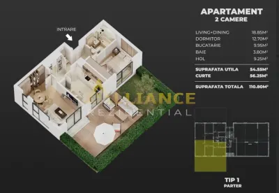 AME Residence â€“ Apartamente Noi cu 2 si 3 camere â€“ incalzire in pardoseala â€“ comision 0% - foto 9